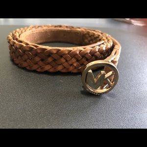 Michael kors braided leader belt